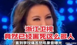 李玟爆料浙江卫视视频播放,揭秘娱乐圈幕后真相